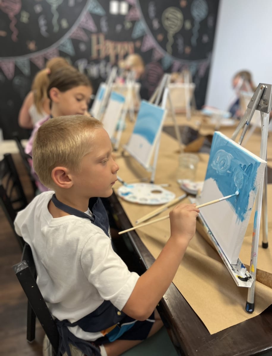 Kids Canvas Party Photo