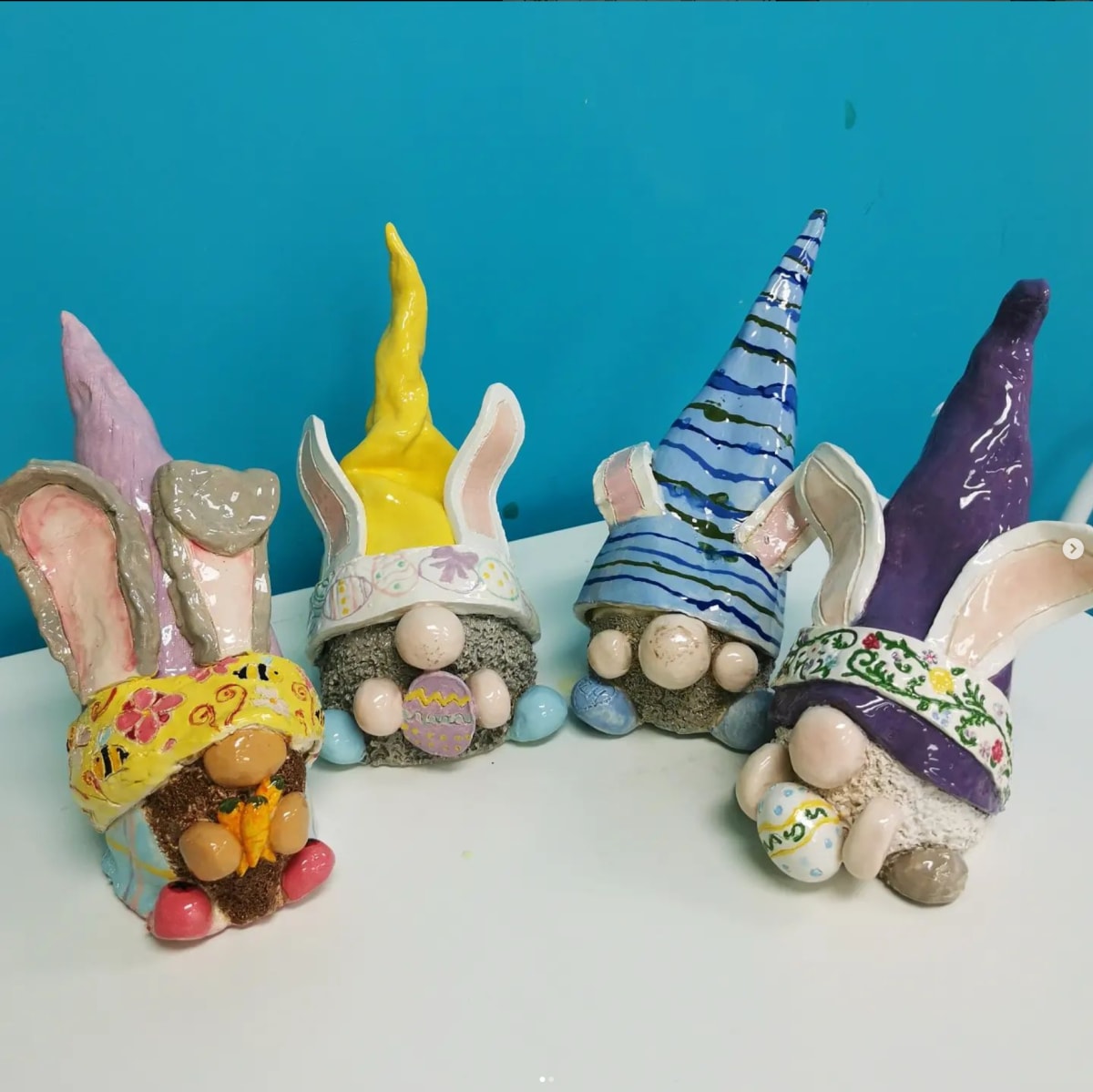 Create with Clay - Easter Gnomes & Chickens Photo