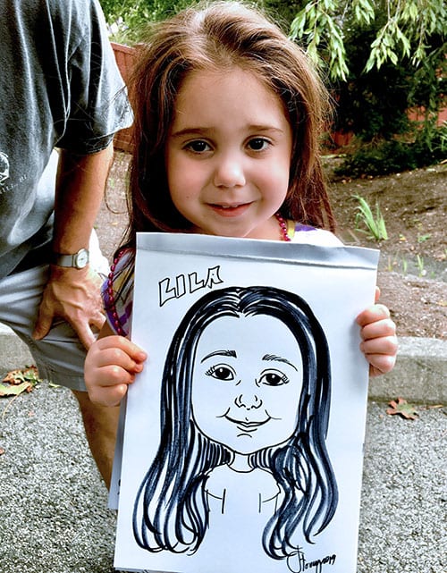 Kids Charicature Drawing Class Photo