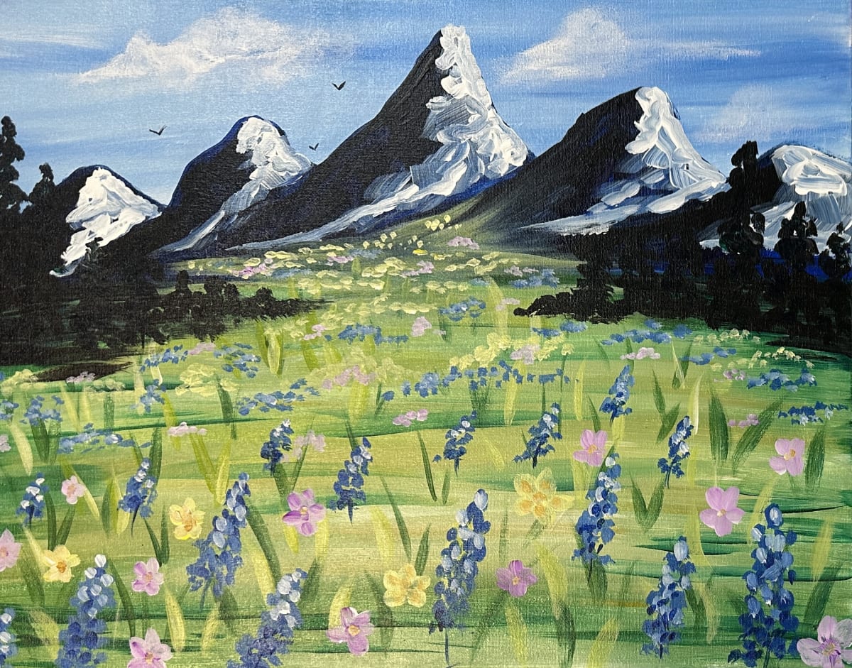 Spring Mountains Paint & Sip Canvas Class
