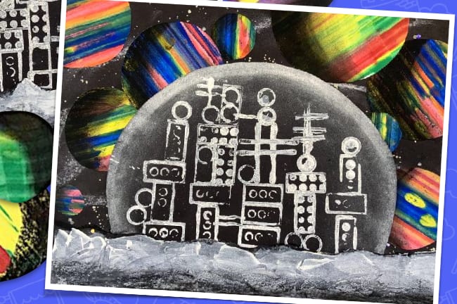Summer Art Camp-July 22nd-26th: Outer space Week Photo
