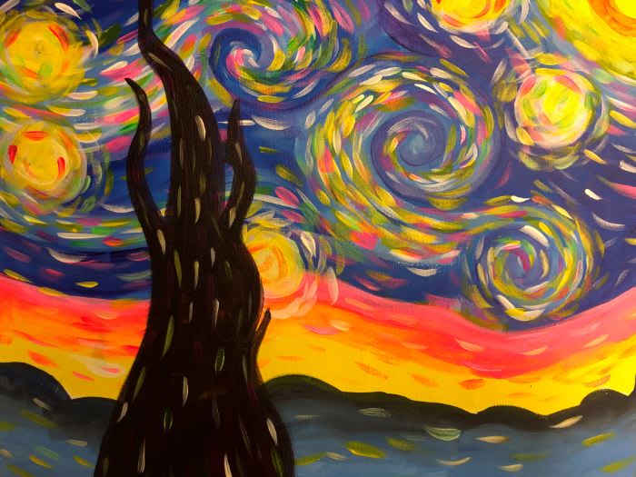 Van Gogh Night with Jill!👍👍👍 Photo