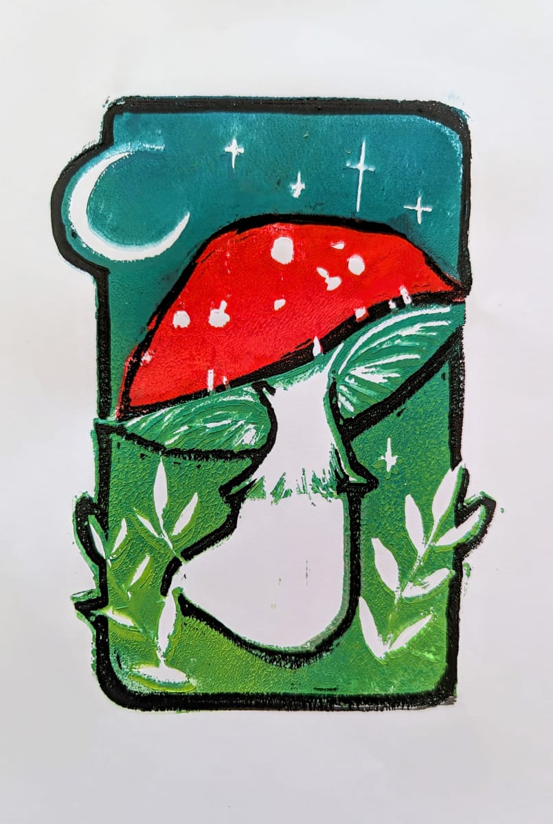 Mushroom Reduction Printing Class Photo