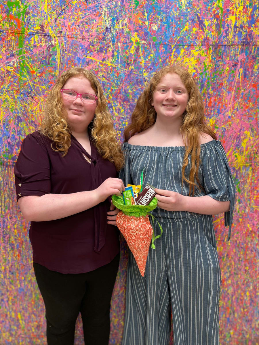 Drawstring Easter Treat Bag - Sewing class (machine) Photo