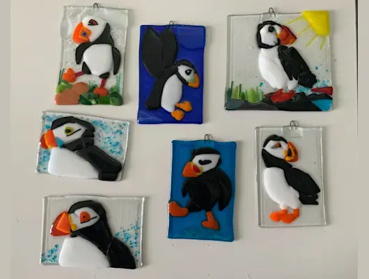 Fusing with Friends: Puffins Photo
