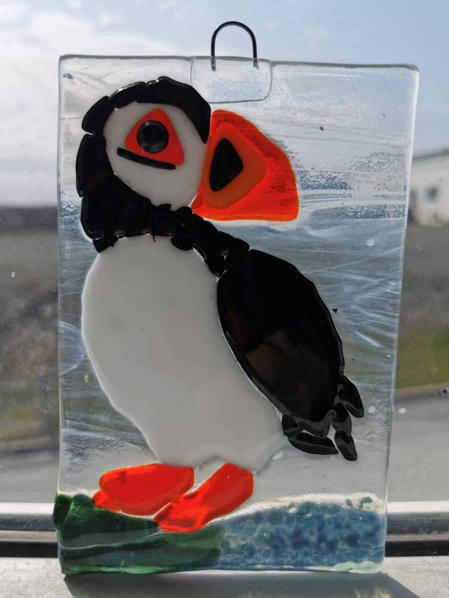 Fusing with Friends: Puffins Photo