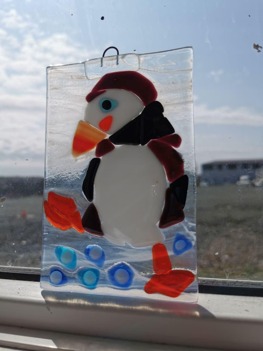 Fusing with Friends: Puffins Photo