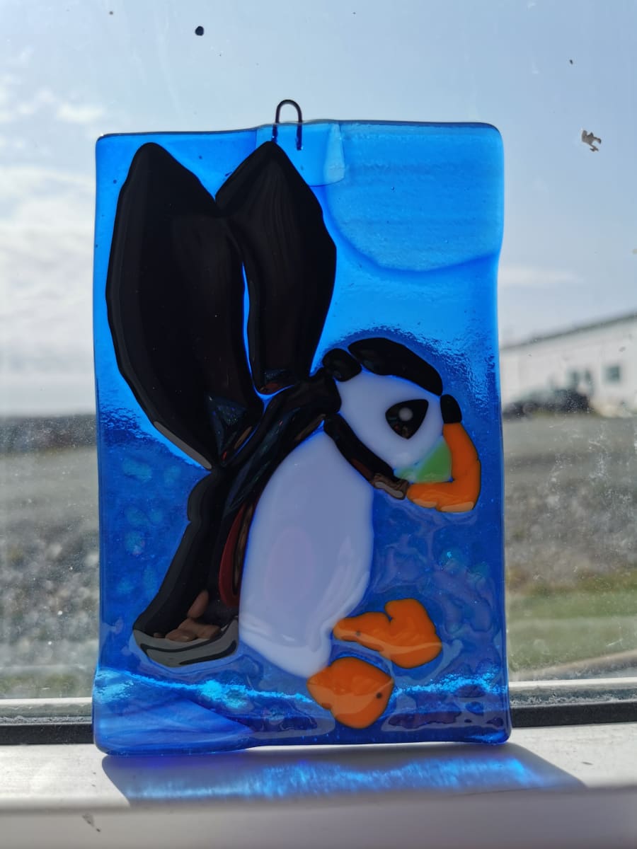 Fusing with Friends: Puffins Photo