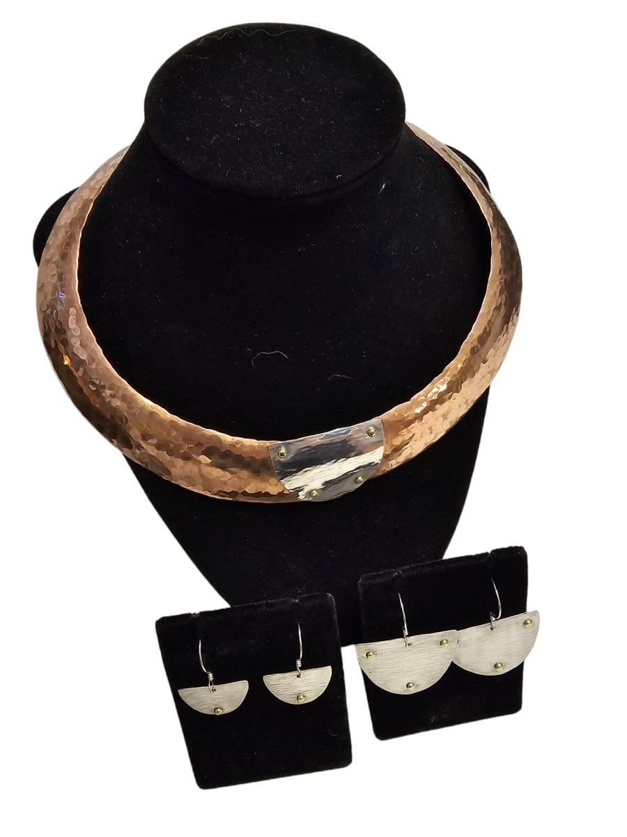 Ben Caldwell Coppersmithing Jewelry Workshop  "Neck Cuff & Earrings" Photo
