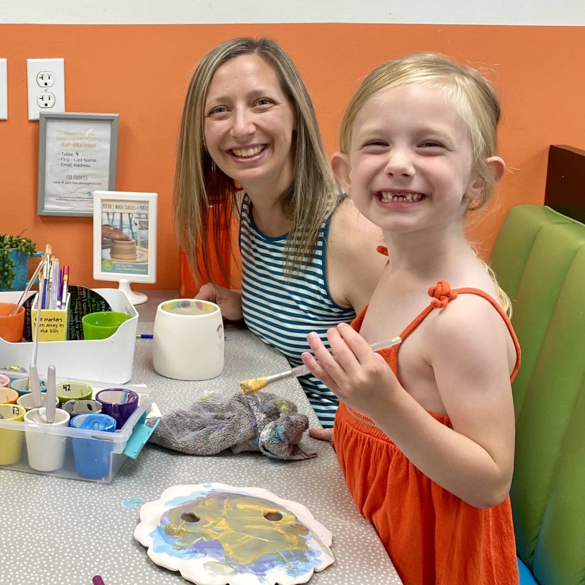 Mother's Day Pastries & Pottery Tea Party Photo