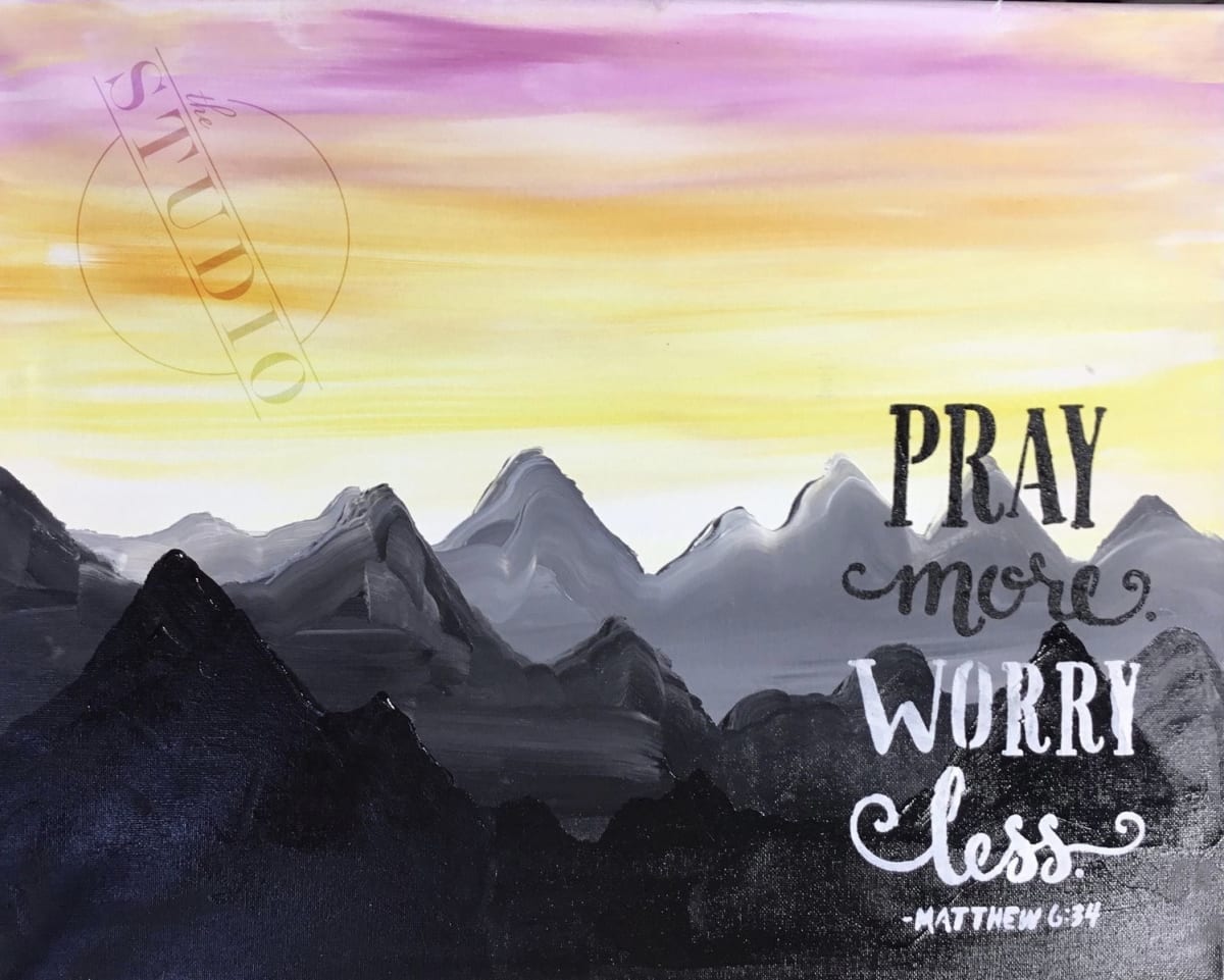 Holy Canvas - Pray More. Worry Less.💛 Photo
