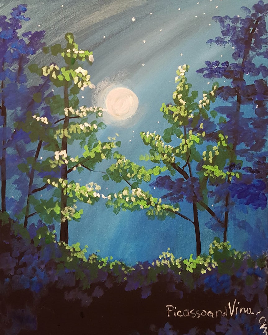 MOONLIT TREES Photo