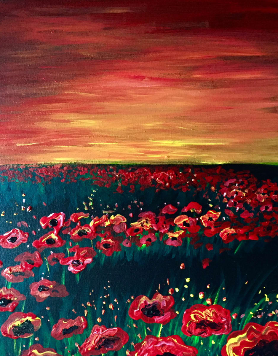 POPPIES AT SUNSET Photo
