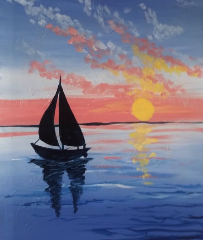 SAILING AT SUNSET Photo