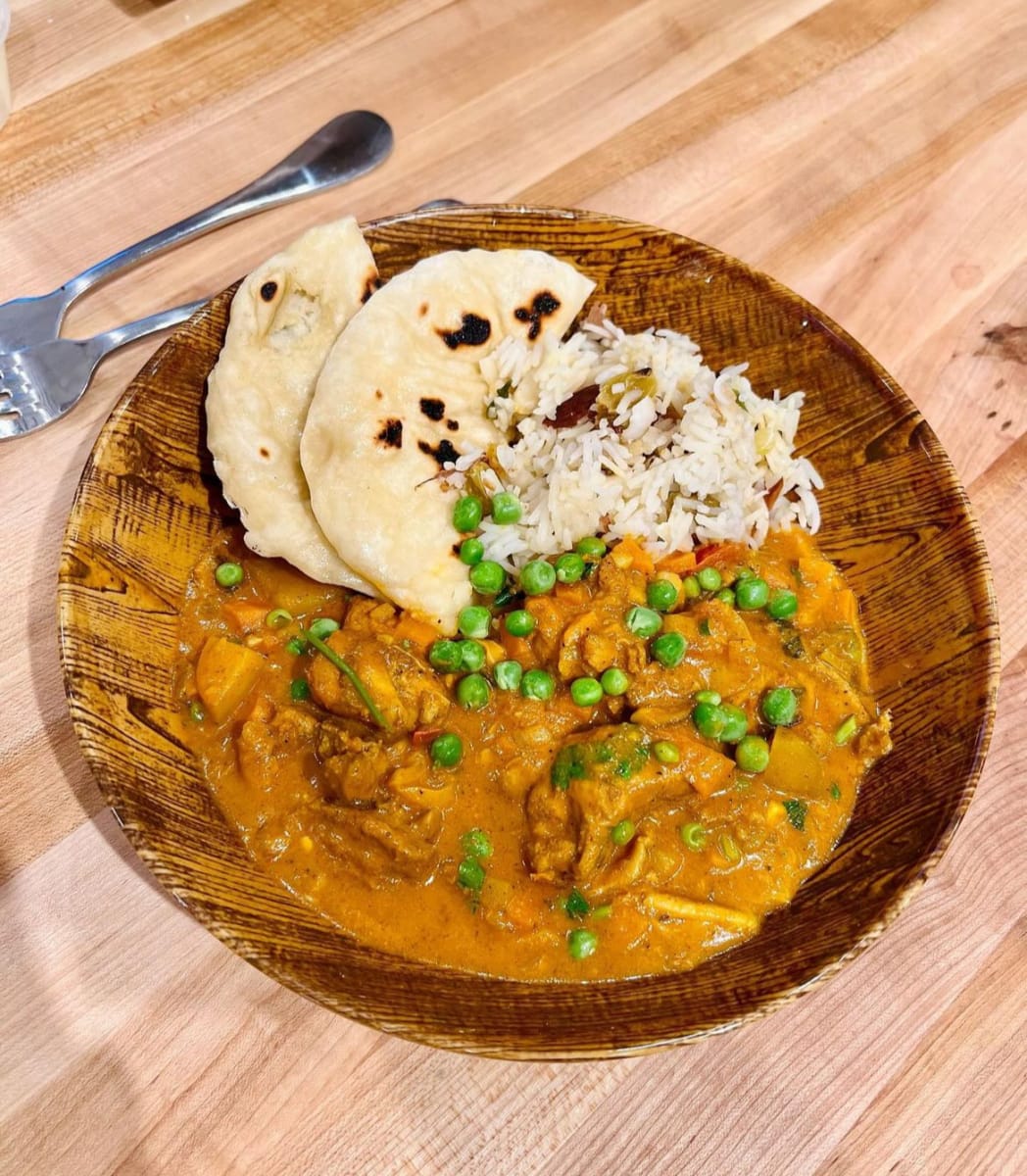 Chicken Curry, Basmati Rice, Naan Bread-$100.00+fees [Amityville] Photo