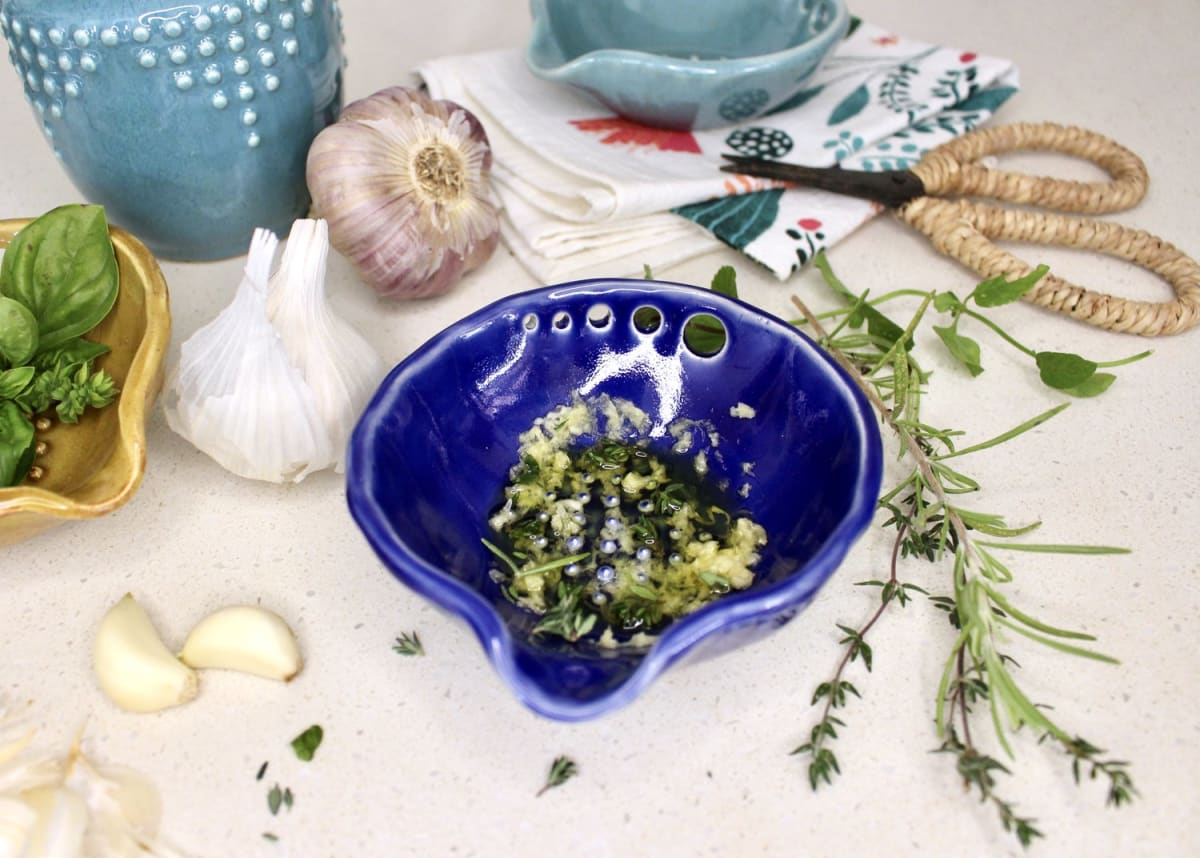 Clay Garlic & Herb Grater Photo