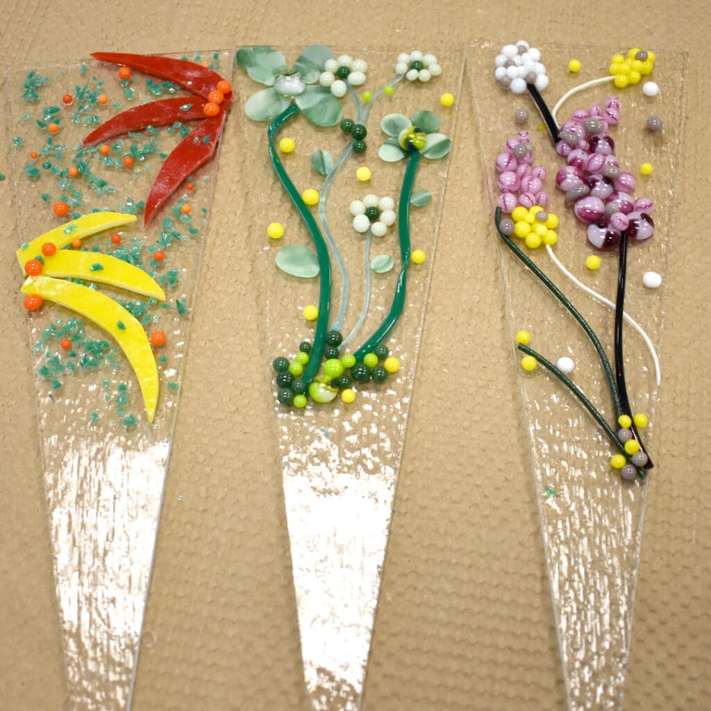 Fusing with Friends: Glass Garden Stakes Photo