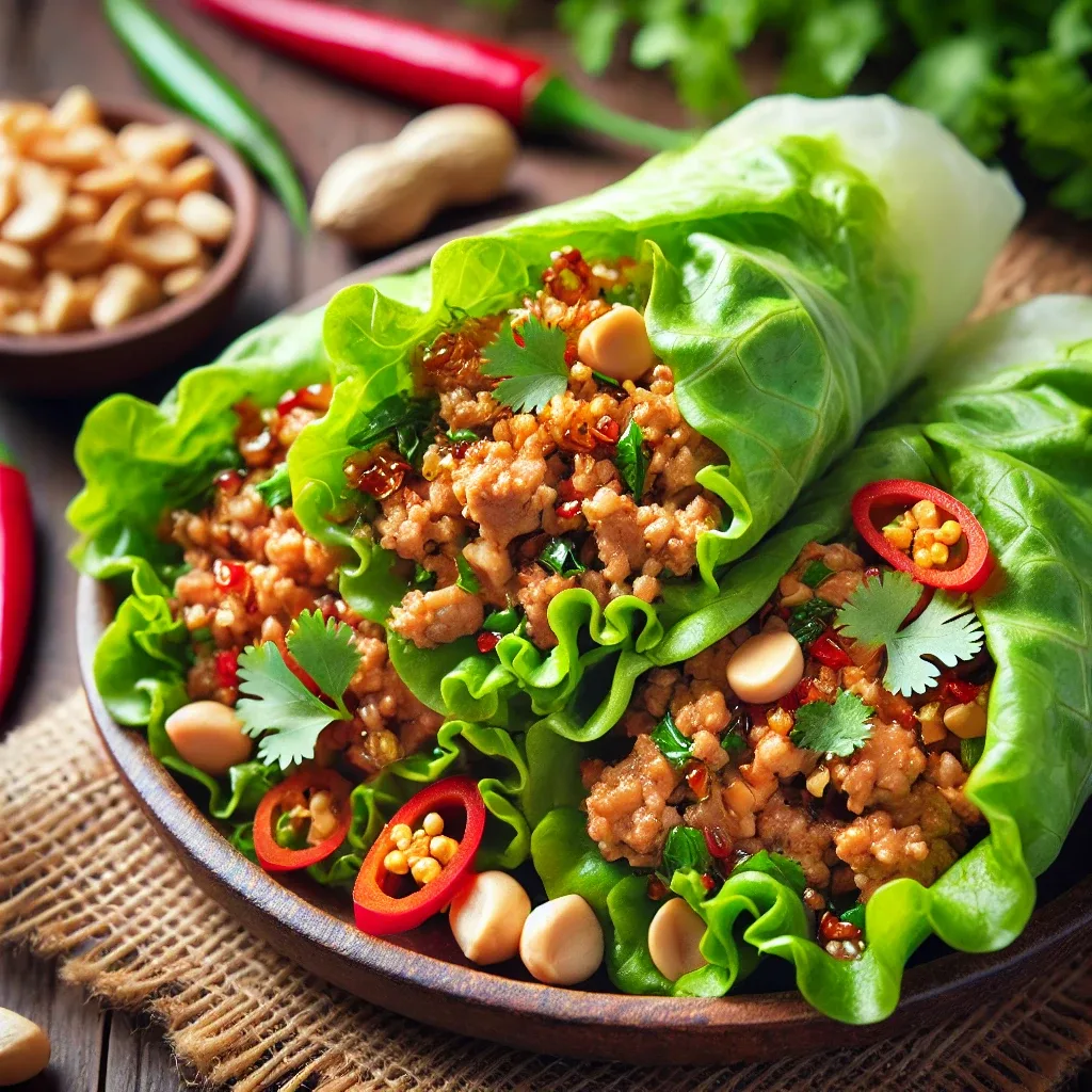 Taste of Thailand-Pork Lettuce Wraps, Green Shrimp Curry & Sticky Rice-$100.00+fees [Mineola] Photo