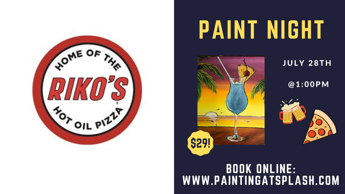 Riko's Pizza Paint Night with Lindsay!👍👍👍 Photo