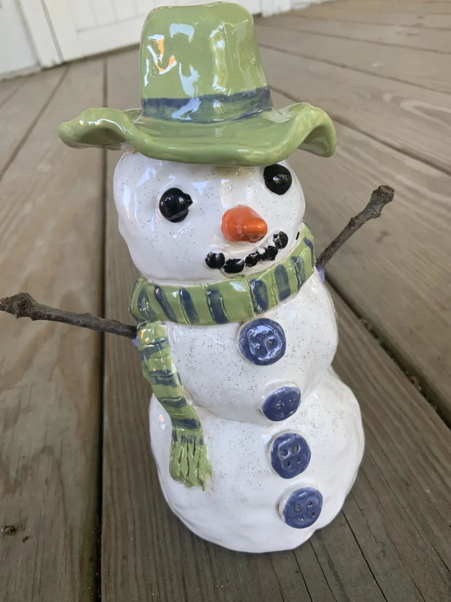 Creative Clay Snowman Photo