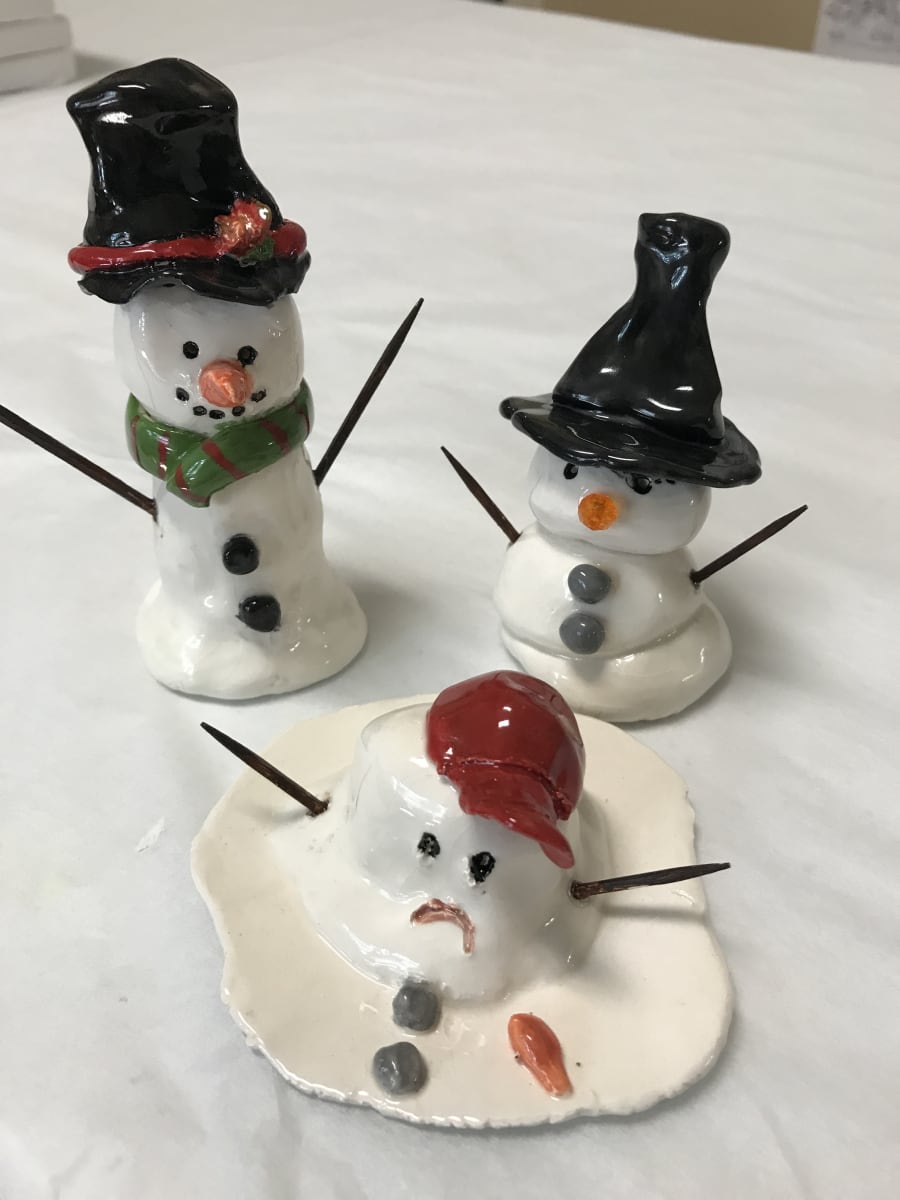 Creative Clay Snowman Photo