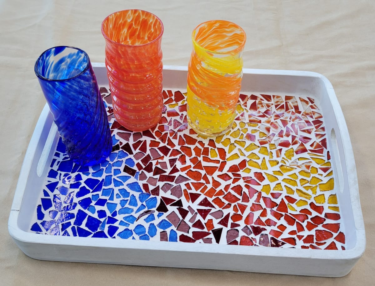 May 10:  Mosaic Tables and Trays Workshop Photo