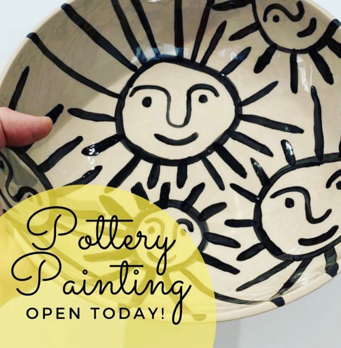 Open for Pottery Painting and Wineglass Painting Photo