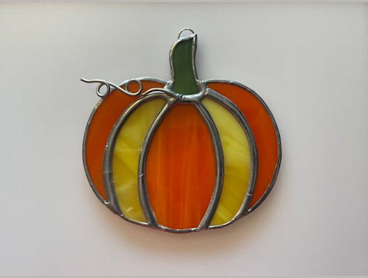 Stained Glass Pumpkins Photo