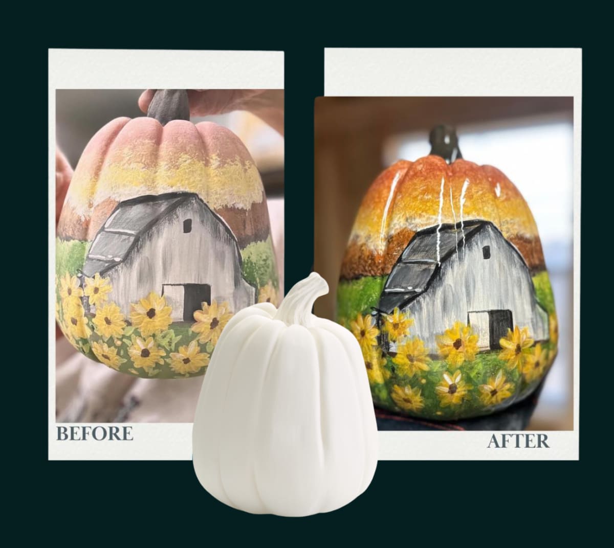 Painting Pumpkins Photo