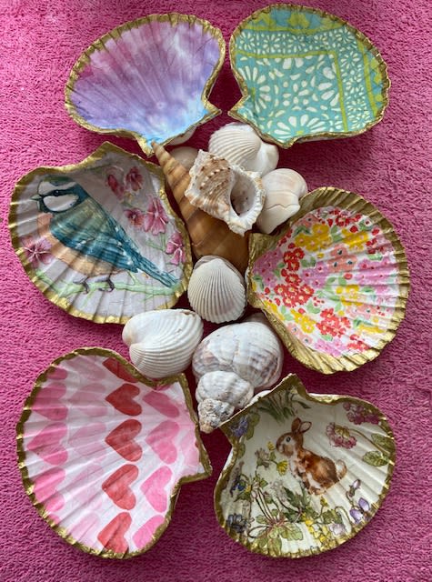 Scallop Shell Trinket Dishes or Decoration (Ages 6 & up) -2 hours Photo