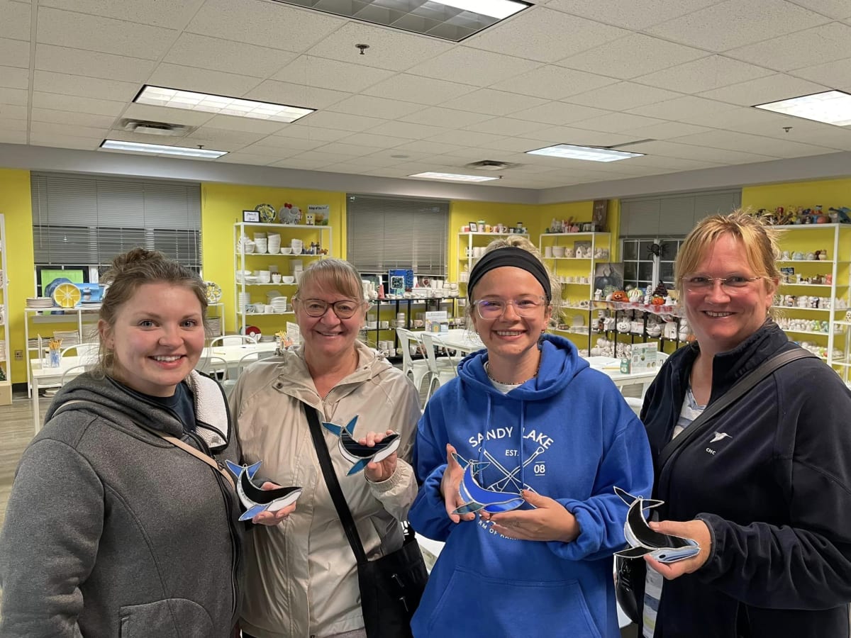 Stained Glass Whales Photo