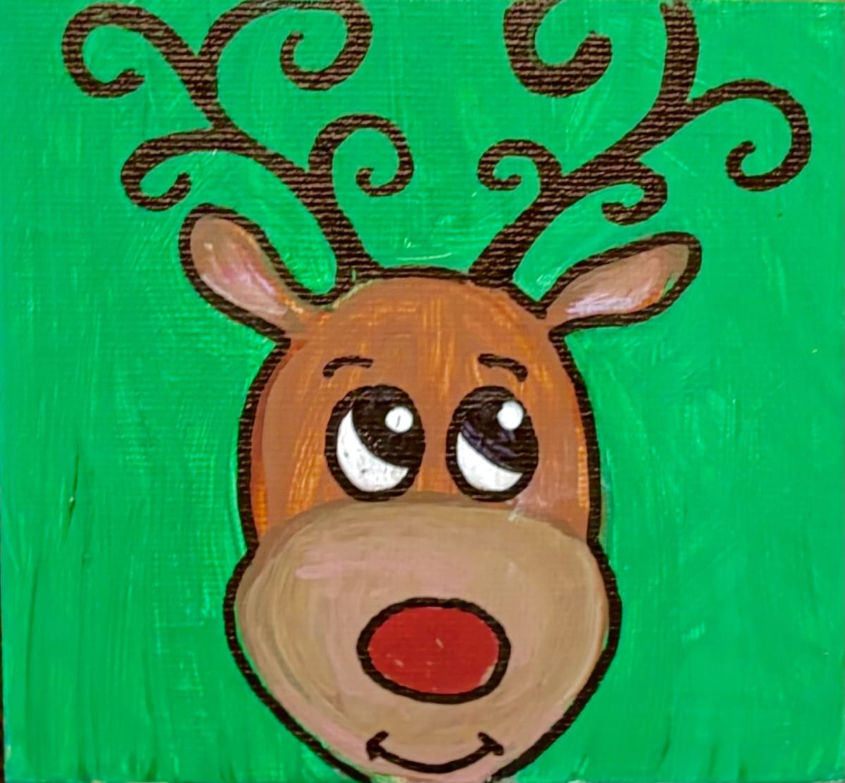 FAMILY FRIENDLY PAINTING PARTY ~ BABY REINDEER Photo