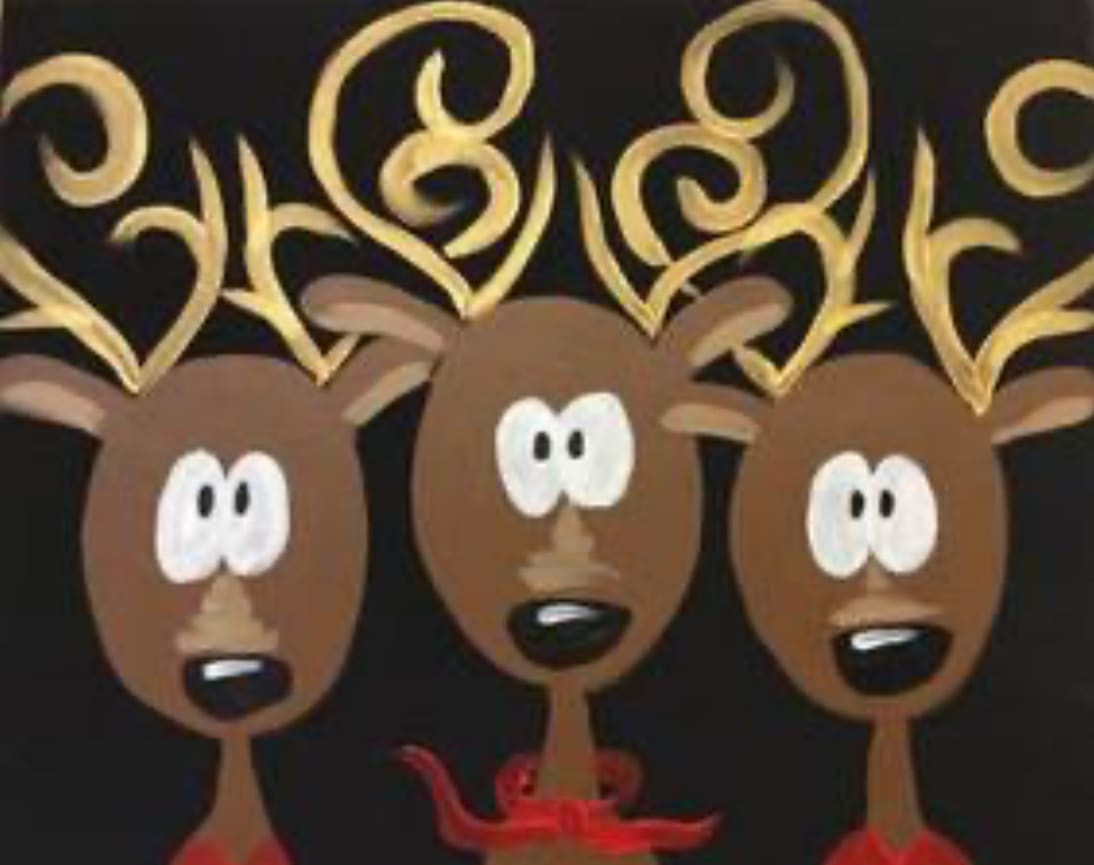 Kids Painting Party "Reindeer" Photo