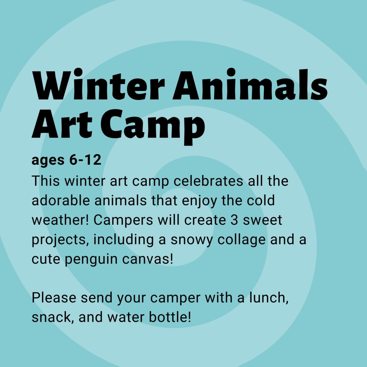 Winter Animals Art Camp Photo