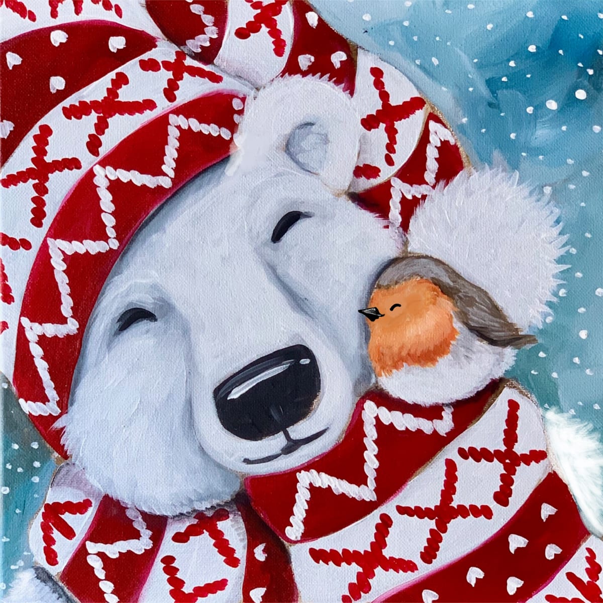 Big & Little Canvas: Polar Pals Photo