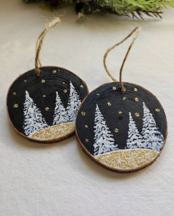 Foto de WOOD SLICE ORNAMENTS (€20.00)- 2 hours
