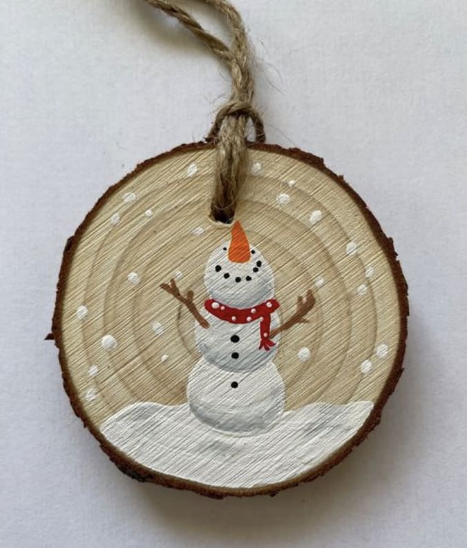 Foto de WOOD SLICE ORNAMENTS (€20.00)- 2 hours