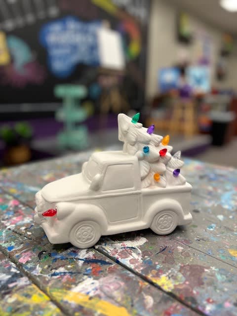 Ceramic Christmas Truck (with light kit) with Jill!👍👍👍 Photo