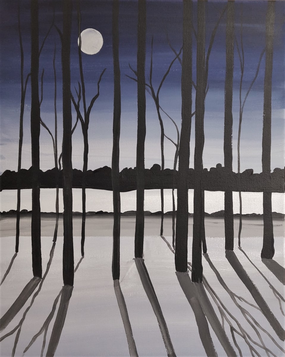 MOONRISE IN WINTER Photo