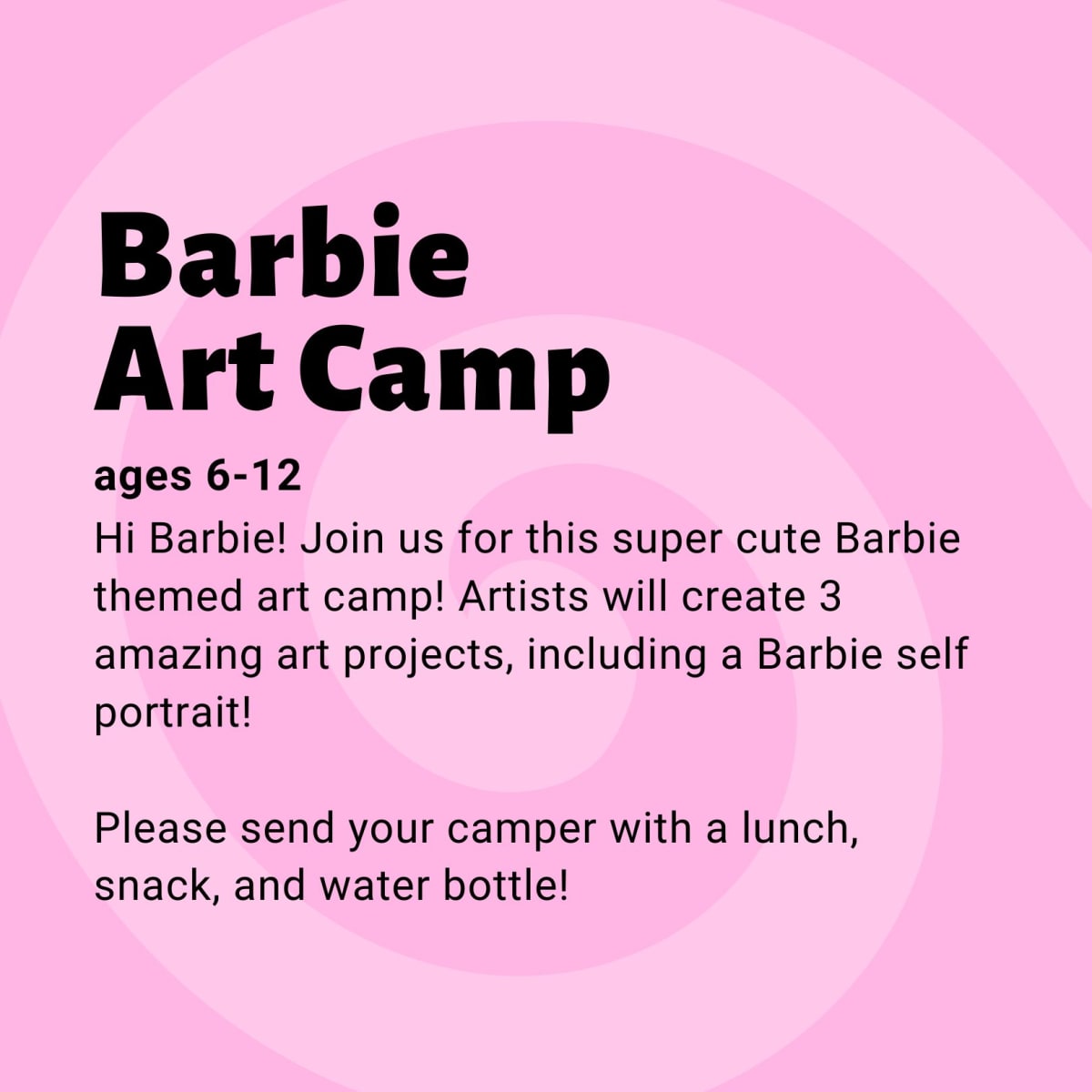 Barbie Art Camp Photo