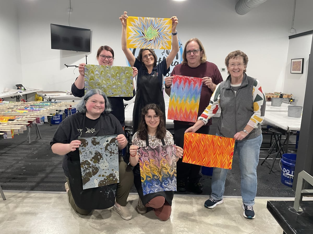 The Paper Marbling Experience Photo