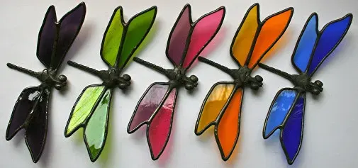 Stained Glass Dragonfly Photo