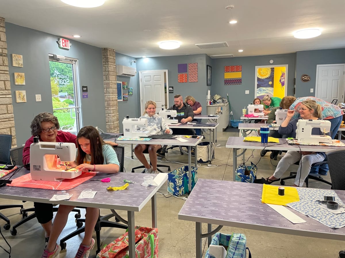 Sewing class (machine) - Fleece Snuggle Wrap Photo