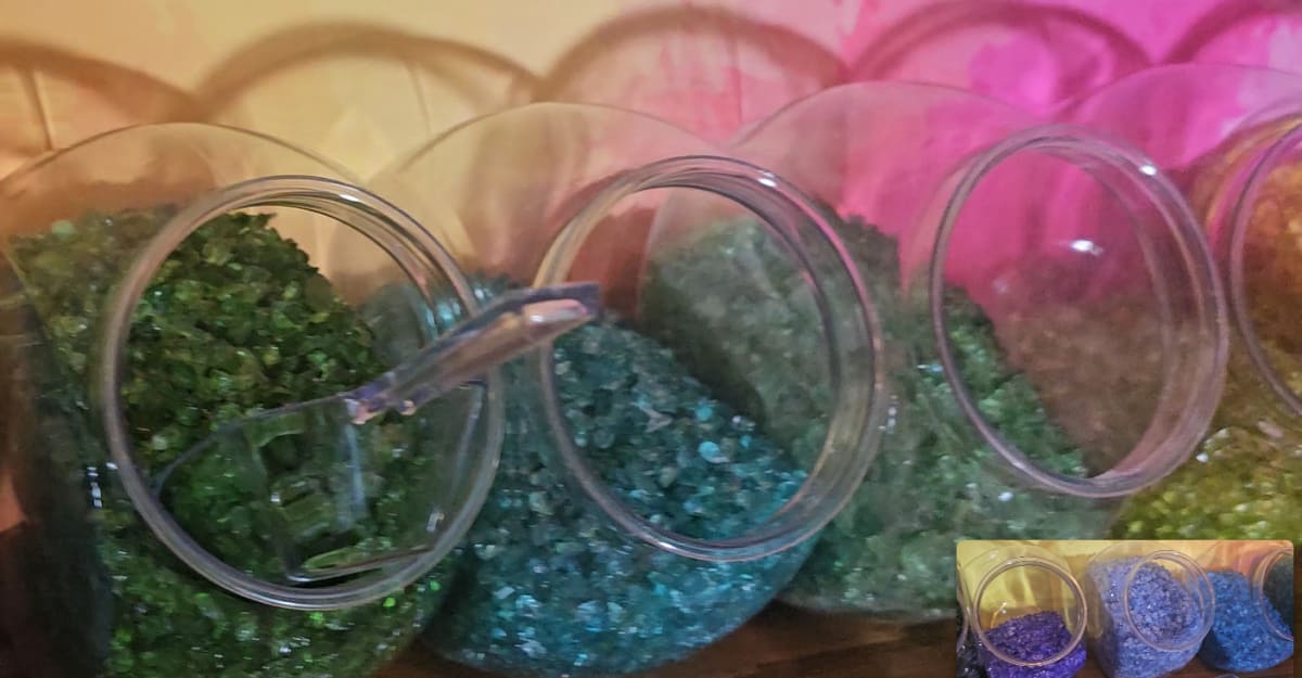 Crushed Glass Crafting Party at Chicory Cafe Photo