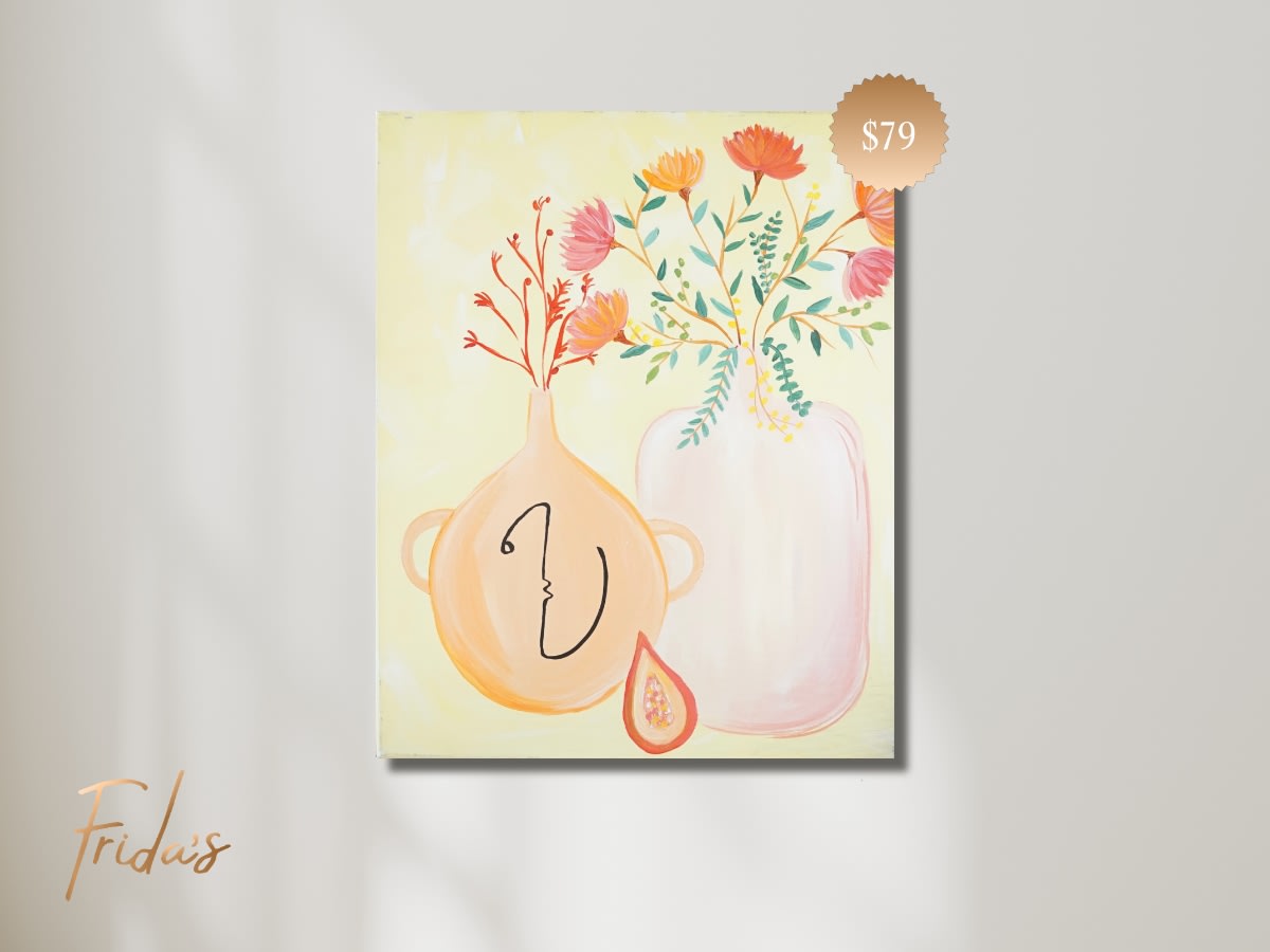 PASTEL POTS | Frida's Luxe Sip n' Paint - Sunday Session Photo