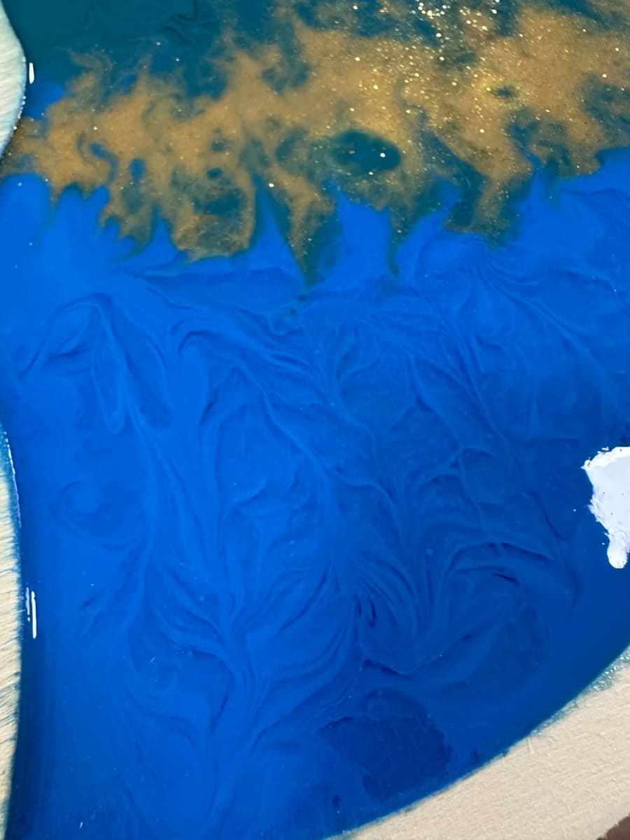 GALENTINE'S EVENT - Resin Pour Charcuterie Board/2 Glasses - Feb 13th (6-8pm) Photo
