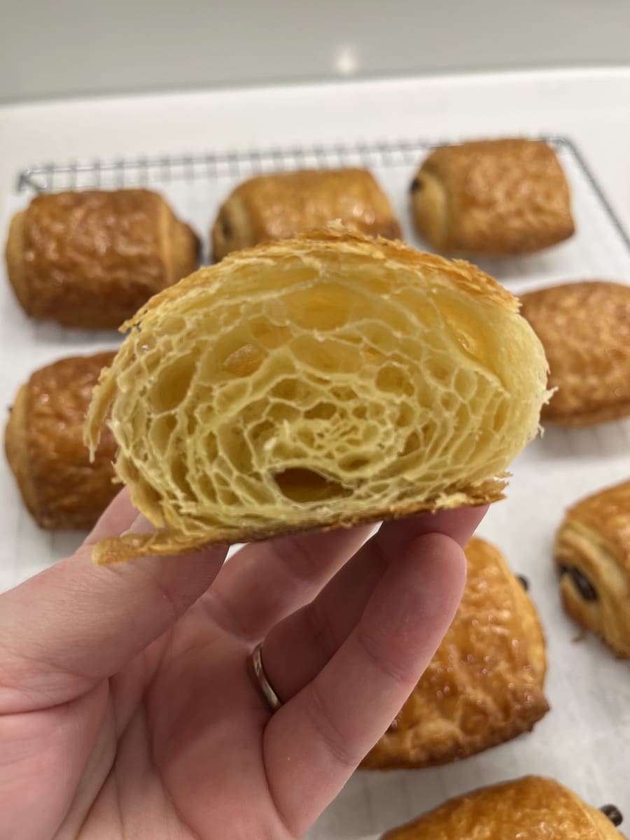 Croissant and Pain Au Chocolat Photo
