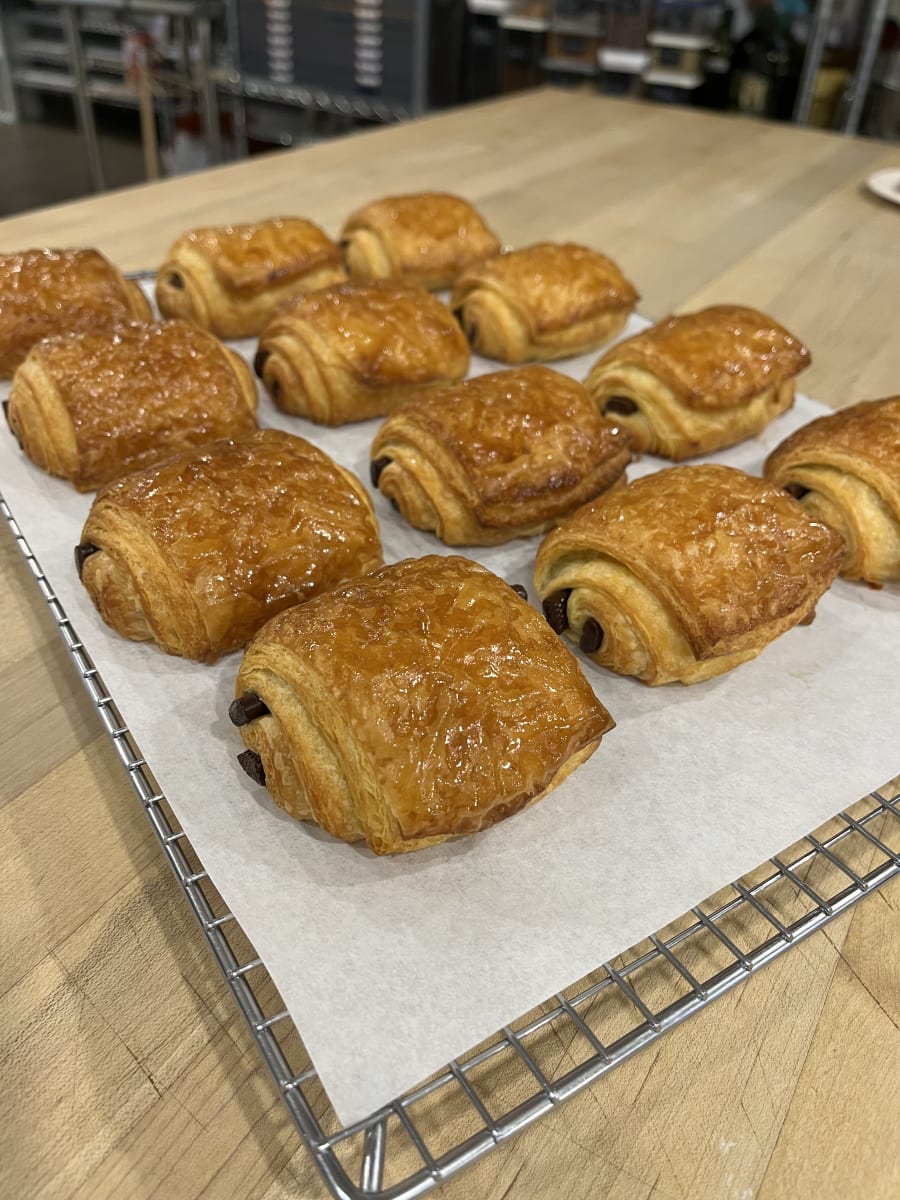 Croissant and Pain Au Chocolat Photo