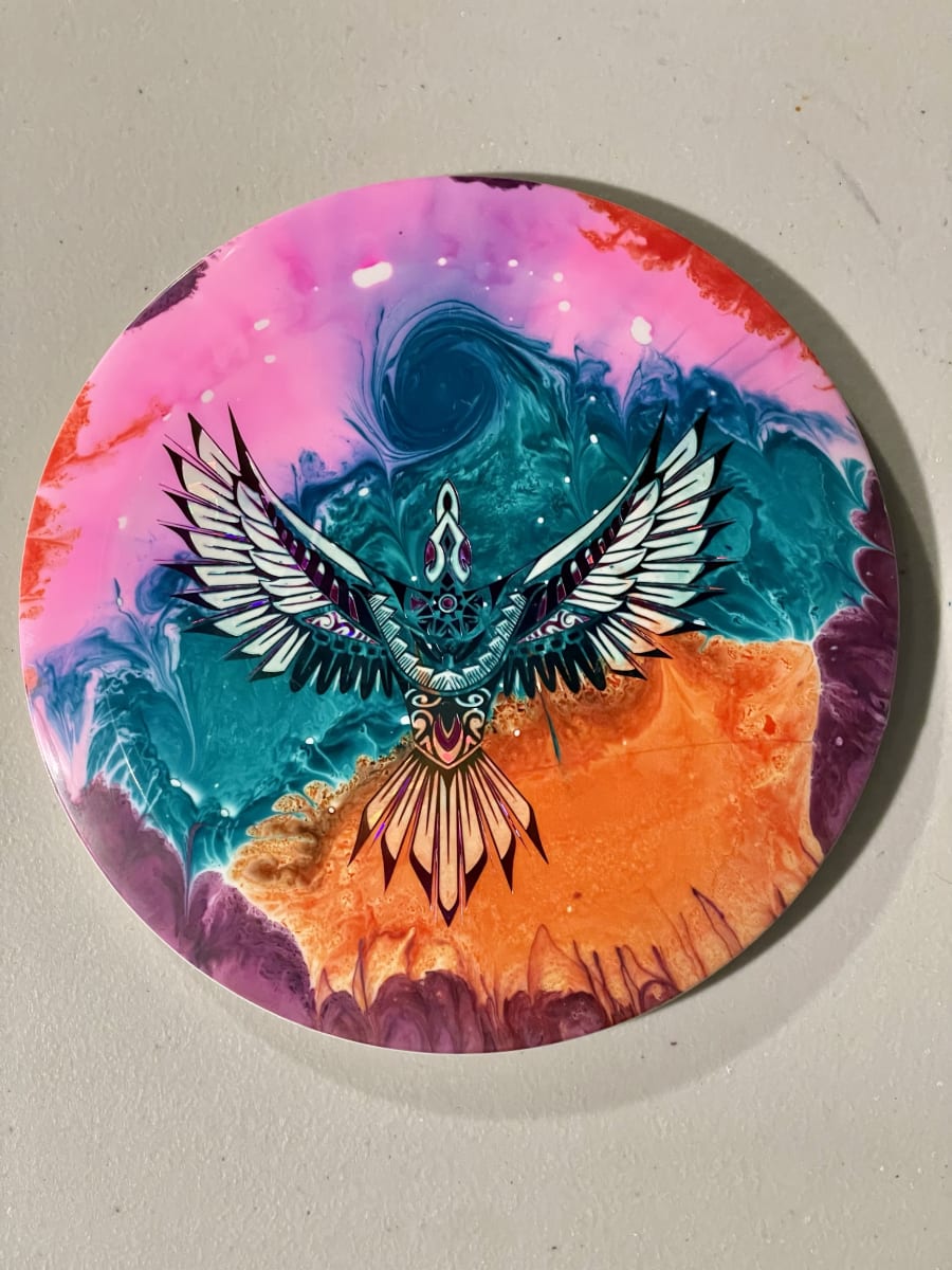 Dye & Fly:  Disc Dyeing - Glue Bed Methods Photo