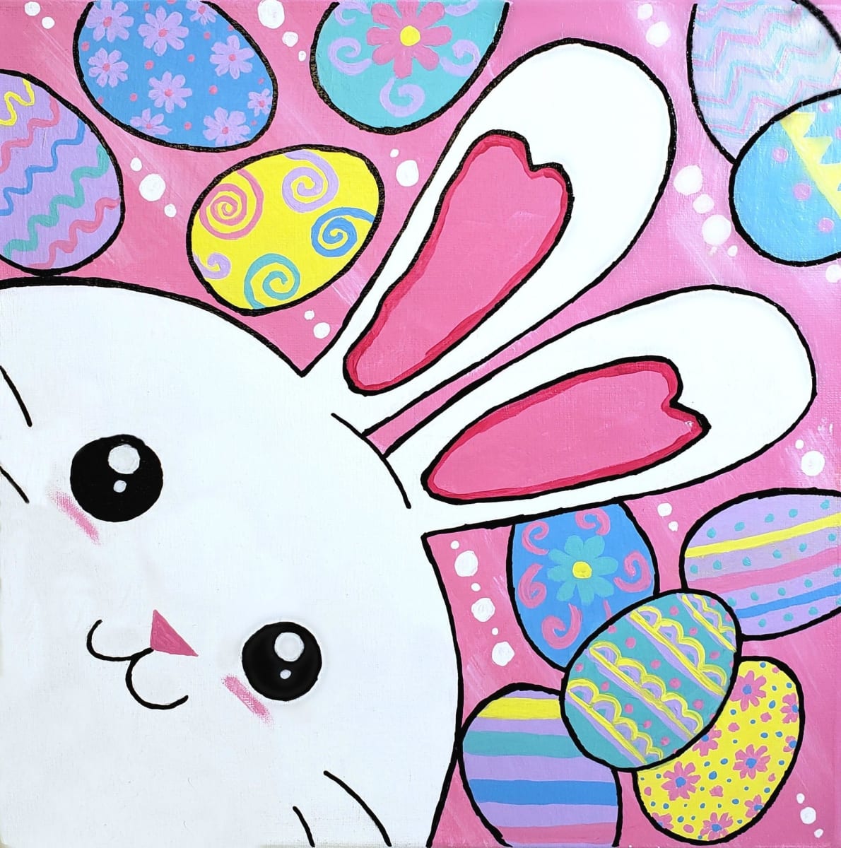 Kids Canvas - Easter Bunny Photo